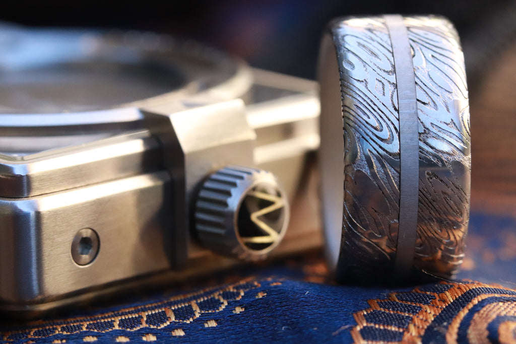 Customizable damascus ring! Damascus steel ring, damascus damasteel ri