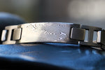 8 -16mm 3 piece design stainless damascus damasteel bracelet cuff