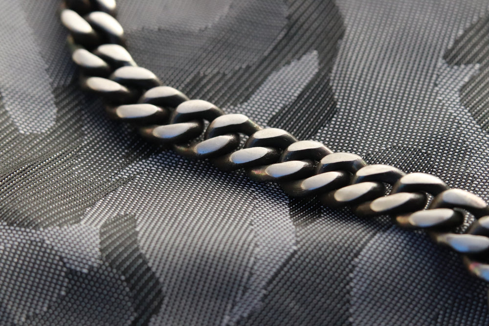 8mm Titanium curb chain bracelet, curb chain