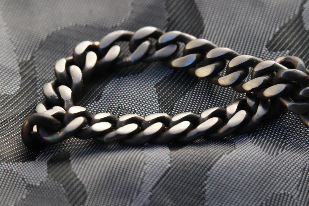 8mm Titanium curb chain bracelet, curb chain