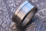 Titanium stonewashed band
