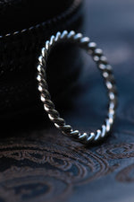 Platinum ring - twist women's ring, platinum weddingband - twisted platinum band