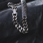 9mm Titanium curb chain bracelet, curbchain Niobium Zirconium nbzr