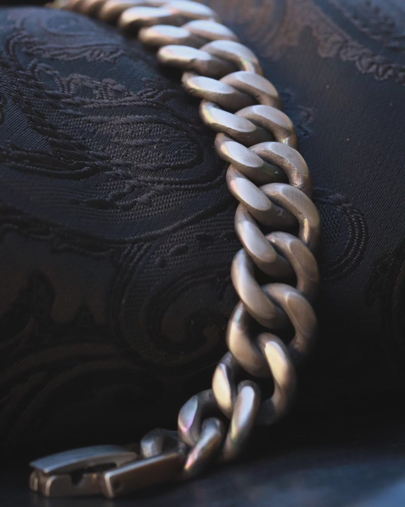 10mm Titanium curb chain bracelet, curbchain