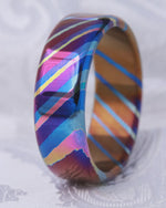 Mokuti Solid Timascus ring 7-8mm ring  timascus ring, mokuti ring
