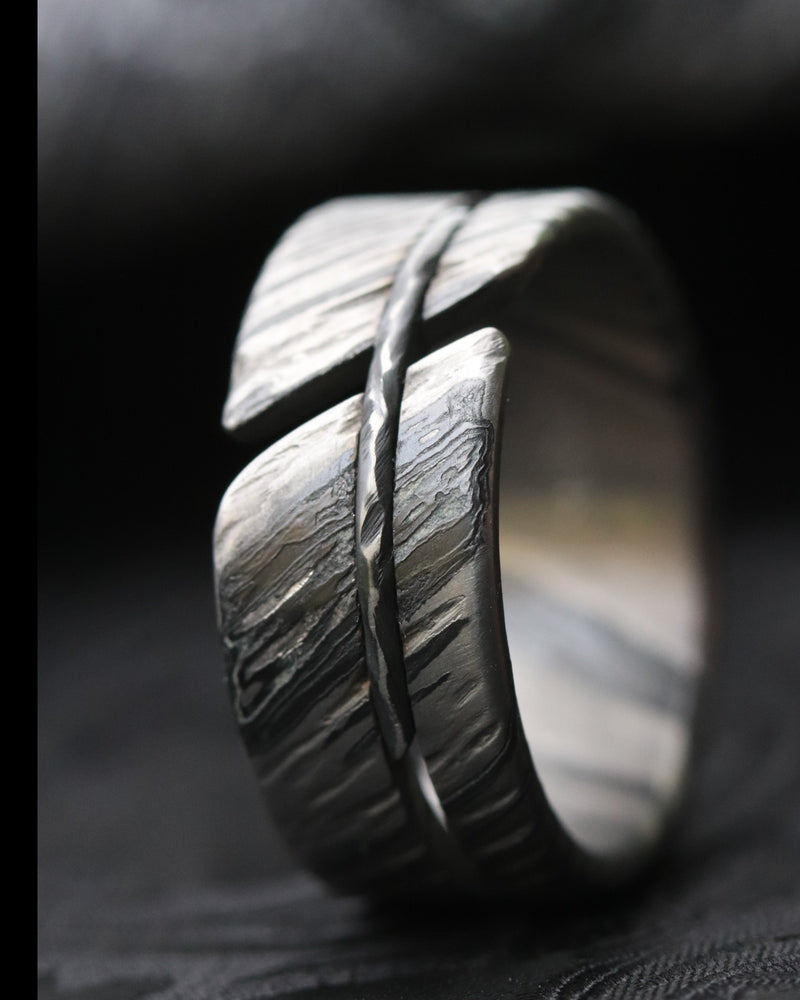 10mm hybrid titanium zirconium ring