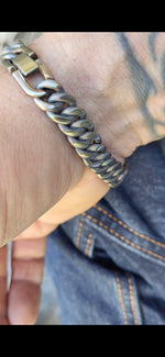 10mm Titanium curb chain bracelet, curbchain