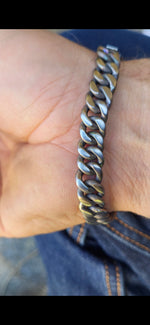 10mm Titanium curb chain bracelet, curbchain