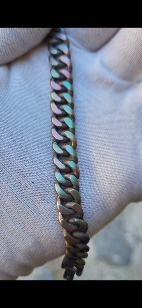 10mm Titanium curb chain bracelet, curbchain