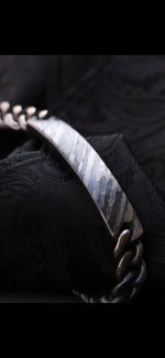9mm Titanium curb chain bracelet, curbchain Niobium Zirconium nbzr
