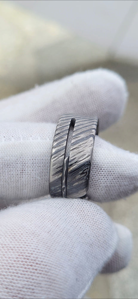 10mm hybrid titanium zirconium ring