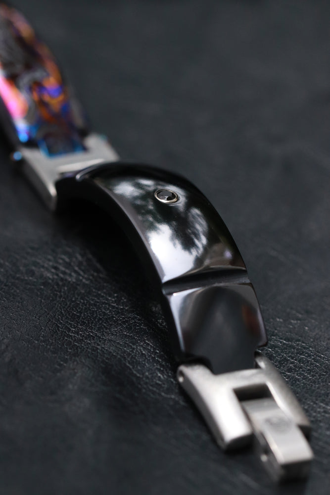 Timascus bracelet black titanium black diamond bracelet