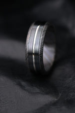 Black Platinum zirconium damascus black titanium