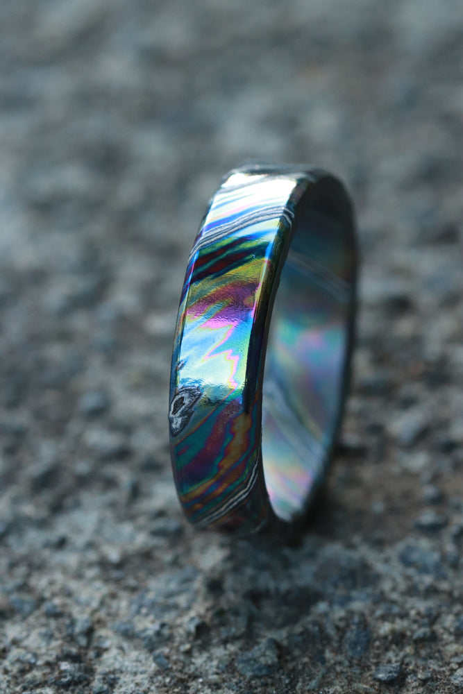 Zirconium/Titanium Damascus | Bands & Rings | JBlunt Designs