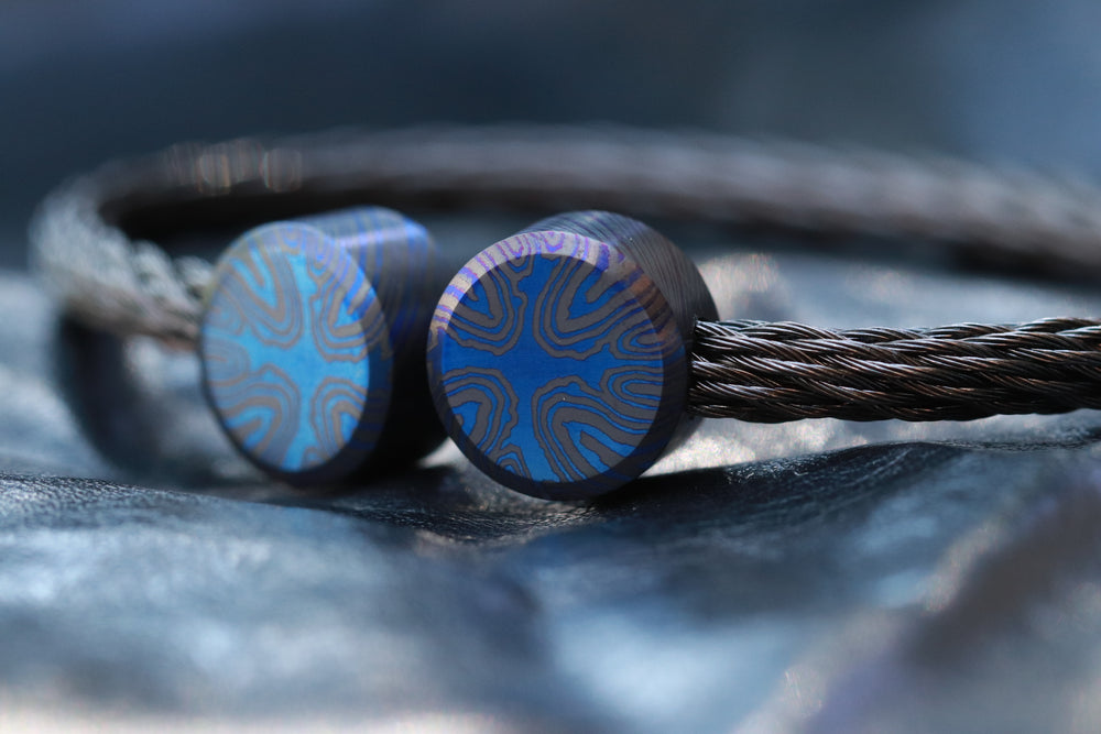 Titanium bracelet timascus bracelet mens women's Titanium damascus bracelet
