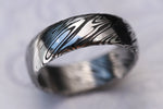 New pattern release Damasteel- Saga Odins Heimskringla Damascus steel ring (deep etch) 5-8mm Customizable ring! Damascus steel ring, damascus ring, genuine damascus mens rings