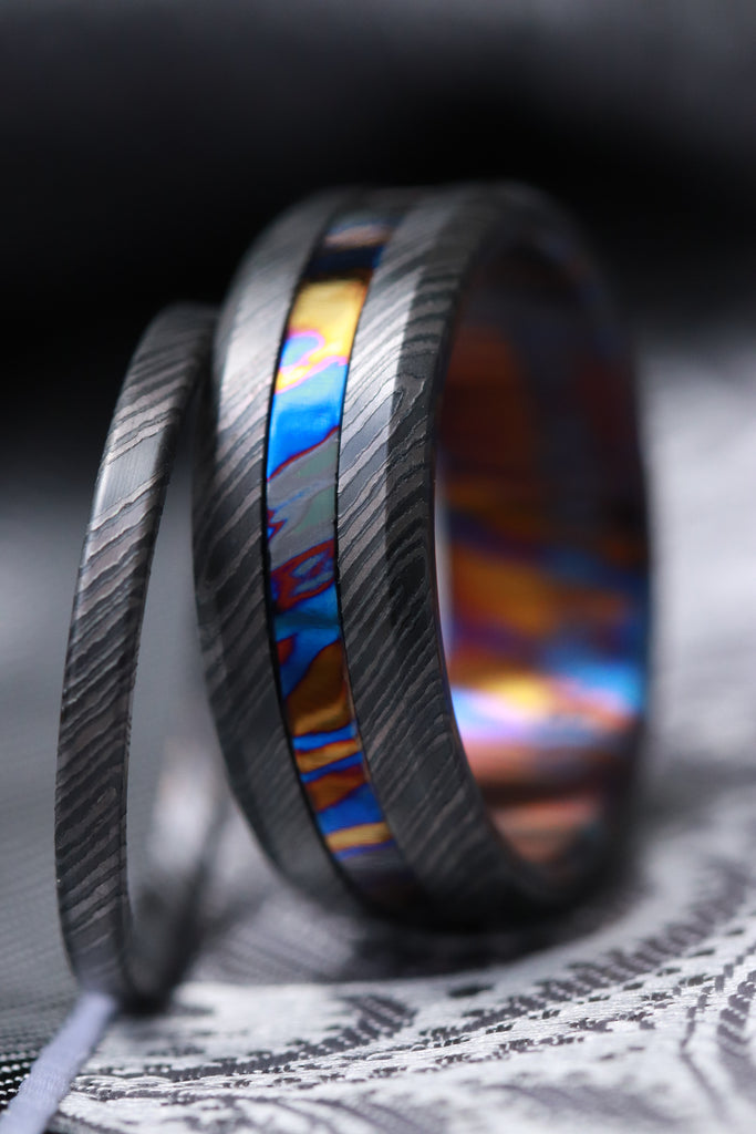 His & hers Grayson Ring set - 2 rings ZrTi his and hers ring set nbzr ...