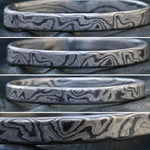Raw stone 8-10mm timascus bracelet, zrti bangle