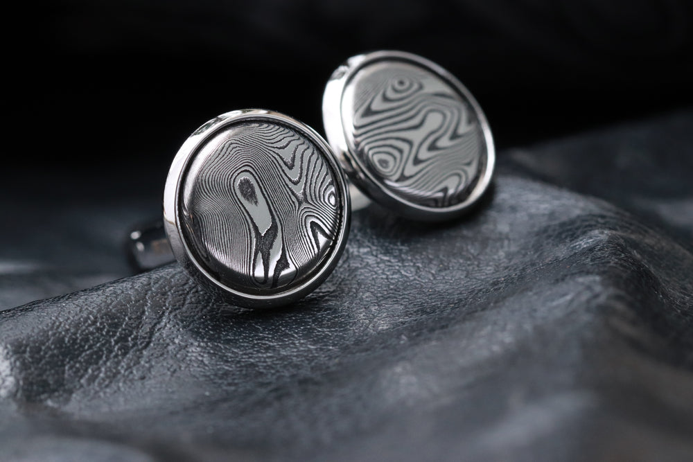 Damasteel cufflinks