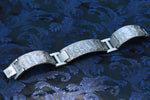 20mm damasteel bracelet 3 piece design stainless damascus bracelet cuff