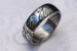 New pattern release Damasteel- Saga Odins Heimskringla Damascus steel ring (deep etch) 5-8mm Customizable ring! Damascus steel ring, damascus ring, genuine damascus mens rings