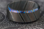 "GBC" Gray Black Color zrti timascus ring
