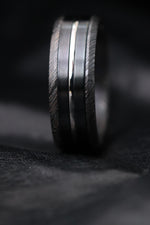 Black Platinum zirconium damascus black titanium