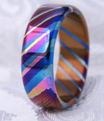 Glow titanium damascus reserved for Alex