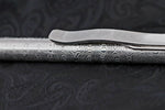 Damsacus pen light, stainless damascus Damasteel flash light