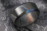 "GBC" Gray Black Color zrti timascus ring