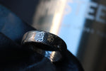 Damascus steel ring (deep etch) "dark black coral" 6-8mm Customizable ring! Damascus steel ring, damascus ring, genuine damascus mens rings