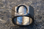 New* The cube" Limited Edition Series-12mm Timascus / Mokuti timascus & damasteel  ring,mens ring, mokuti ring, Damascus ring