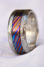 Grayson BLK GRY CRL " Limited Edition Series-10.5mm timascus ring, wedding band