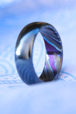 6-8mm black titanium / ZrTi , black timascus