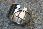12mm Stainless Steel handmade ring hypoallergenic wedding band