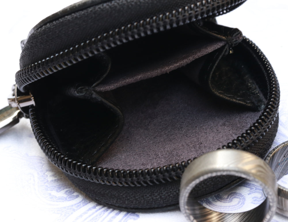 Leather every day carry / ring pouch / edc protection / edc pouch