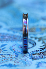 Channel Grayson ZrTi ring 2mm - 7mm wide timascus zrti ring women's