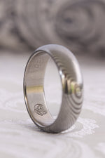 6mm pattern traditional style damasteel band!