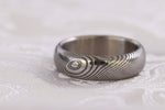 6mm pattern traditional style damasteel band!