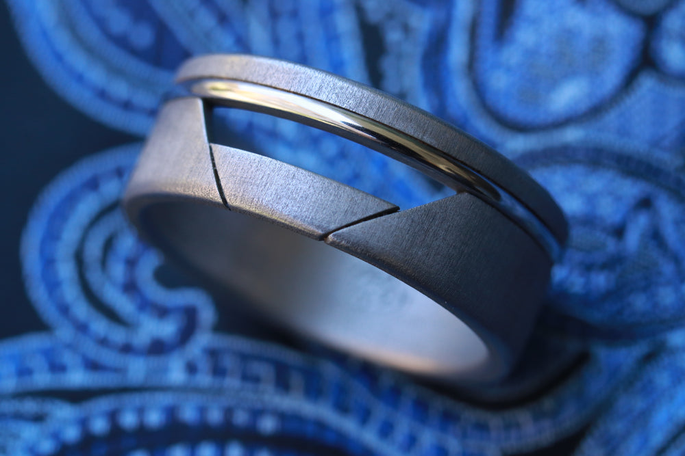 17 "SPECIE" handmade stainless steel ring (not casted) hypoallergenic ring,  metal art, mens rings