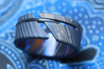 NEW ZRTI HYBRID*** Black Timascus ring 9mm , timascus ring, mokuti ring, colorful ring, hypoallergenic jewelry, Zirconium ring, mokuti ring