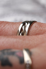 His & Her's "BREGDAN" (hypoallergenic- handmade) stainless steel rings limited edition collection his and hers rings ring set celtic rings