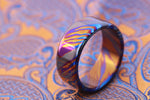 10mm ZrTi ring timascus ring, mokuti ring (polished finish) zirconium titanium