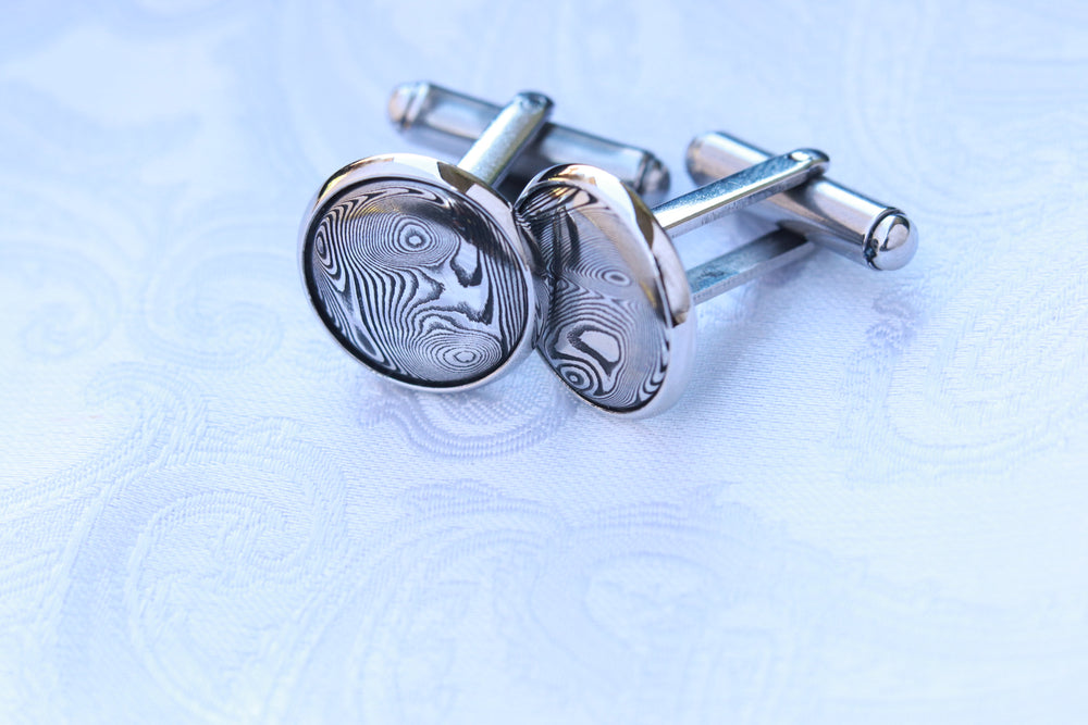 Damasteel cufflinks