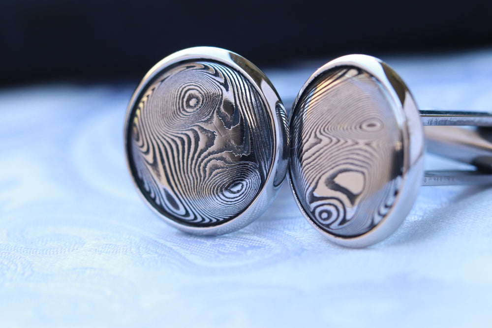 Damasteel cufflinks