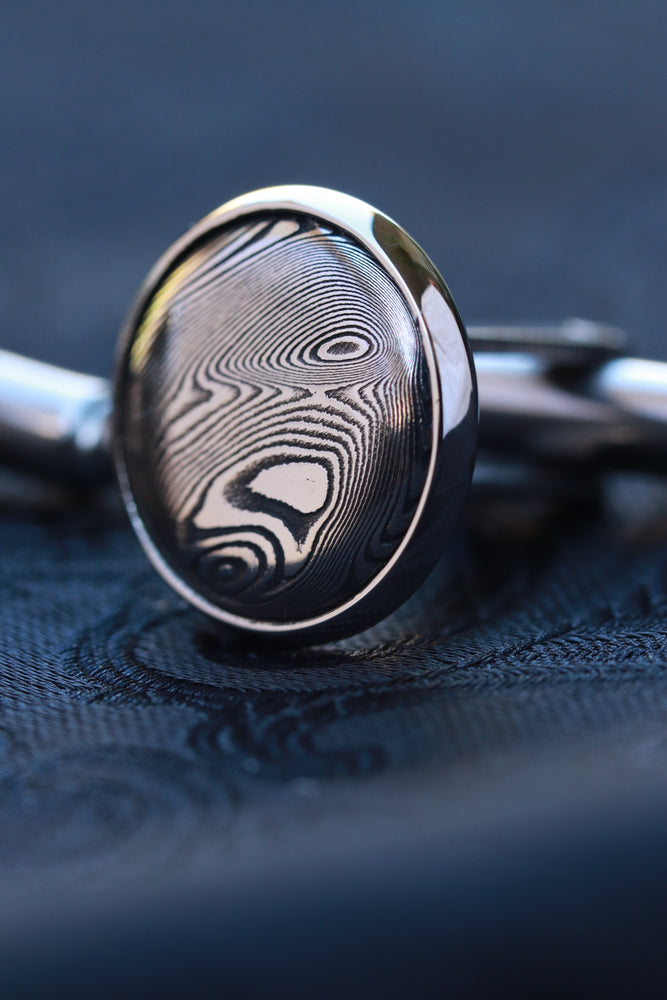 Damasteel cufflinks