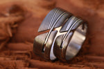 Hybrid set damasteel stainless damascus