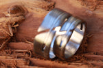 Hybrid set damasteel stainless damascus
