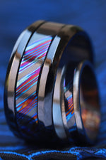 His & hers Grayson Ring set - ZrTi his and hers ring set - 2 rings (Grayson Blk )