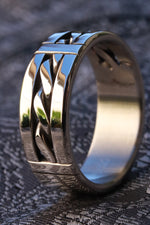 His & Her's "BREGDAN" (hypoallergenic- handmade) stainless steel rings limited edition collection his and hers rings ring set celtic rings